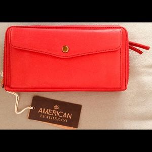 American leather co. Red wallet